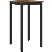 vidaXL Staande Bartafel Bewerkt hout Vierkant