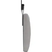 vidaXL Hangend hoofdbord Lichtgrijs Fluweel