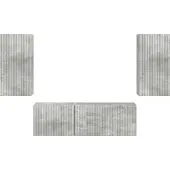 vidaXL Tv Wandkast Set 4 st Beton Grijs Bewerkt hout