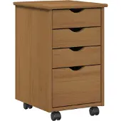 vidaXL Rollende kast MOSS HoningBruin 34 x 39 x 56 cm