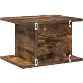 vidaXL Nachtkastje Rook Eiken 40 x 30 x 25 cm Bewerkt hout
