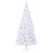 vidaXL Kunstkerstboom met 300 LED Wit 240 cm PVC en Staal