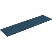 vidaXL Wand Hoofdbord 12 pcs Blauw Fluweel