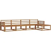 vidaXL Buiten bank set 5 st Naturel Massief Acacia Hout