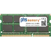 PHS-memory 4GB RAM-geheugen voor Asus X52N DDR3 SO DIMM (Asus X52N, 1 x 4GB), RAM Modelspecifiek