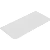 Wiesbaden Topblad Novira 100x48 cm Afgeronde Hoeken Mat Wit