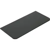 Wiesbaden Topblad novira 80x48 cm afgeronde hoeken mat zwart