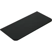 Wiesbaden Topblad Sulora 120x48 cm Afgeronde Hoeken Mat Zwart