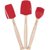 Le Creuset Premium Spatelset 3st. 'Kersenrood'