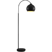 LINDBY Vloerlampe , Minali, Zwart, Woonkamer, Metaal, Modern