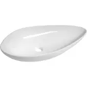 Hak Ovali Keramische wastafel 74x38,5cm, wit