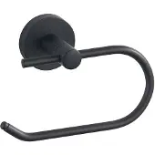 Aqualine Samba Toiletrolhouder, zwart