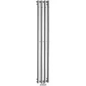 Sapho Designradiator , afmetingen 1800 x 300 x 300 mm, aansluiting 1/2" aan de onderkant, in het midden