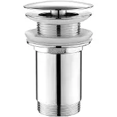 Aqualine Freeflow wastafelafvoer 5/4“, bugplug, 10-50mm, chroom