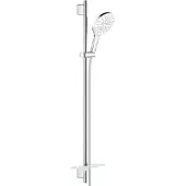 GROHE Rainshower SmartActive 150 Glijstangset - 90 cm - met zeepschaal - chroom/moon white - 26594LS0
