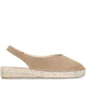 Manfield Taupe suède sleehakken | Maat 36