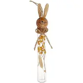 HBX natural living Deco Hanger Konijn 25x3,5x5cm Multi multi Glas Decoratief