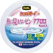 Duel Fish Cannot See Pink 50 M Flurocarbon Transparant 0.370 mm