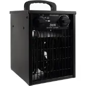Kaminer Elektrische Heater 3kW - Krachtige Ventilatorkachel met Thermostaat en Oververhittingsbeveiliging