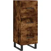 Syfax Dressoir 34,5x34x90 cm bewerkt hout gerookt eiken