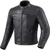 MUGENRACE Sakliot Zwarte Leren Jas Maat 4XL
