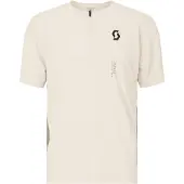 SCOTT - Tee Vertic Zip S/S - Fietsshirt M, wit