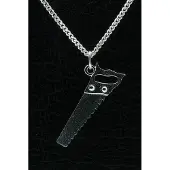 MOOYE ® - Collectie Zilveren Zaag ketting hanger - groot