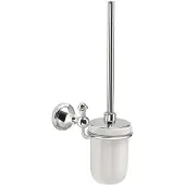 Gedy Nevis Wandgemonteerde toiletborstel, keramiek, chroom