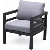 AVH-Collectie Fabri lounge tuinstoel aluminium antraciet