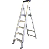 Asc 990608859 BT Trap - Enkel - Aluminium - 5 Treden - Max. Werkhoogte 3.10 M.