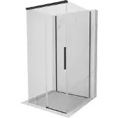 Mexen Rox-3S douchecabine 3-zijdig schuifbaar 100 x 100 , transparant, zwart - 8C2-100-100-70-00-3S