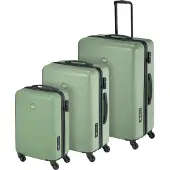 Princess Traveller PT-01 - 3-delige Kofferset - Pure Sage - 35L Handbagage + 65L en 98L Reiskoffer - Lichtgewicht Trolley