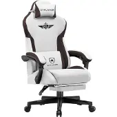 GTPLAYER - Gamingstoel Technische Stof - Met Lendensteun en 150 kg - Bruin