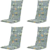 Madison kussen hoge rug julliete - 123x50x5cm set van 4