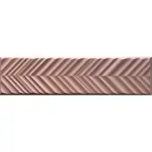 Valence Technology Mundo wandtegel 5x20cm mat roze met visgraat
