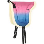 QHP - Bareback Pad Rosalynn - Roze Blauw - Maat Shetland