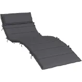vidaXL Ligbedkussen 180x60x4 cm oxford stof antracietkleurig