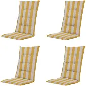 Madison kussen hoge rug amora - 123x50x5cm set van 4