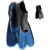 Cressi Agua Short Junior Swimming Fins Blauw,Zwart EU 33-34 Kinderen