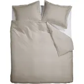 Ambiante Dekbedovertrek Satin Uni Zand Katoensatijn-240 x 200 / 220 cm | Lits-Jumeaux