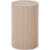 Ebuy24 - Sidetable Beige - Rond - 30x30x50cm - Farense