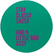 Reinders - Classy and sassy - Glasschilderij Ø 70 cm - Groen