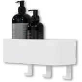 Spinder Design Multi 3 Wandkapstok H 13 cm - Wit