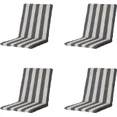 Madison stapelstoelkussen amora - 97x49x5cm set van 4