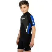 Cressi Medxbaby 2.5 Mm Short Sleeve Shorty Zwart 13-14 Years Kinderen