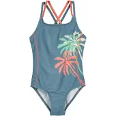 Playshoes Badpak 'Palmen' blauw / groen / oranje / wit