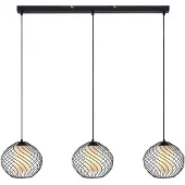 LINDBY Hanglampe , Cedrice, dimbare, Zwart, Woonkamer, Metaal, Vintage / Retro