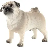 Toymax Animal World figuurtje, mopshond Percy, 6 cm