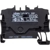 Wago 2001-1205 Doorgangsklem 4.20 mm Spanveer Zwart 100 stuk(s)