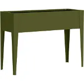 50nrth Vedura m metalen verhoogde plantenbak 30x100x80 cm olijf